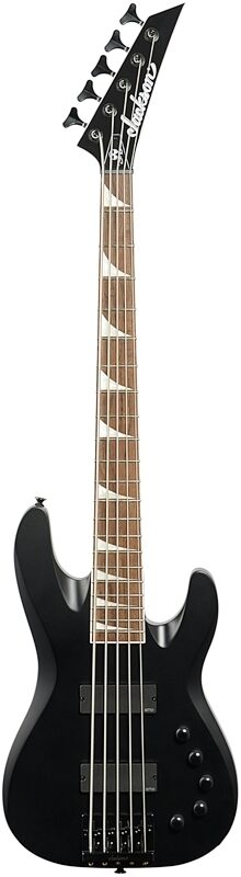 Jackson X Ellefson CBX V Concorde Electric Bass, 5-String (with Laurel Fingerboard), Satin Black, Full Straight Front