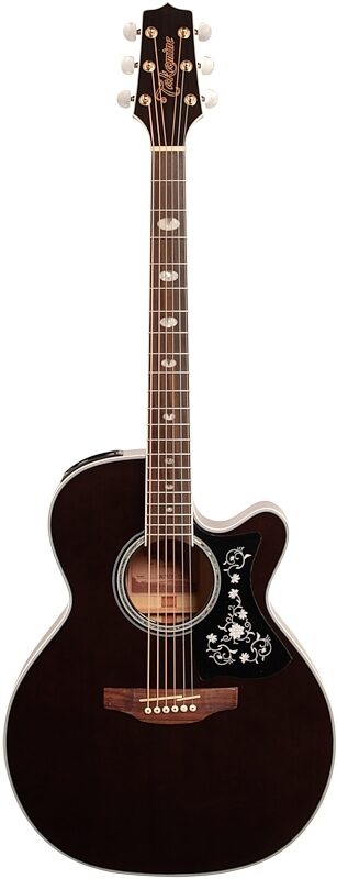 Takamine GN75CE Acoustic-Electric Guitar, Transparent Black, Full Straight Front