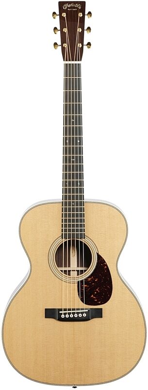 Martin OM-28E Modern Deluxe Orchestra Model Acoustic-Electric Guitar (with Case), New, Full Straight Front