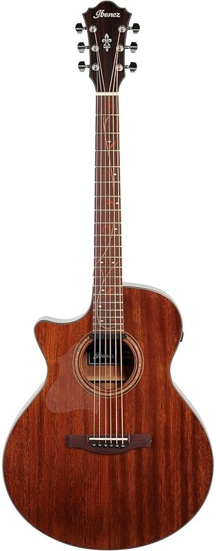 Ibanez AE295L Acoustic-Electric Guitar, Left-Handed, Natural Low Gloss, Full Straight Front