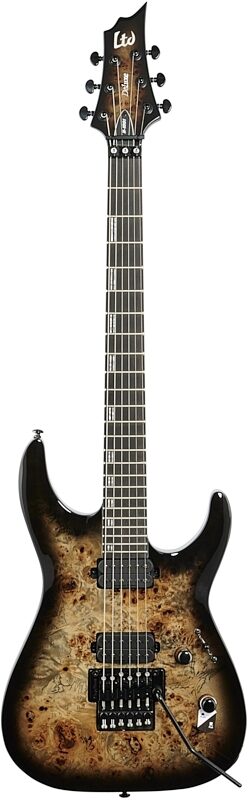 ESP LTD H-1001FR Electric Guitar, Black Natural Fade, Full Straight Front