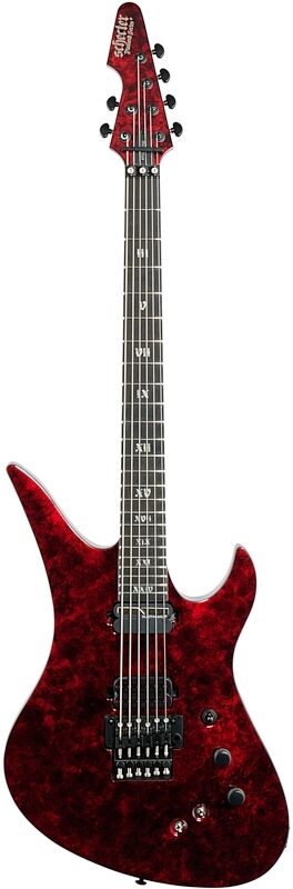 Schecter Avenger FR-S Apocalypse Electric Guitar, Red Reign, Full Straight Front