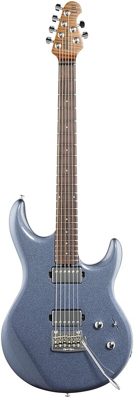 Ernie Ball Music Man Luke 3 HH Electric Guitar (with Case), Bodhi Blue, Full Straight Front