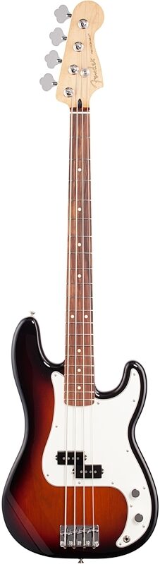 Fender Player Precision Electric Bass, with Pau Ferro Fingerboard, 3-Color Sunburst, Full Straight Front
