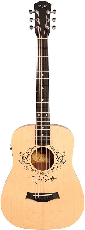 Taylor TSBTe Taylor Swift Baby Taylor Acoustic-Electric Guitar (with Gig Bag), New, Full Straight Front