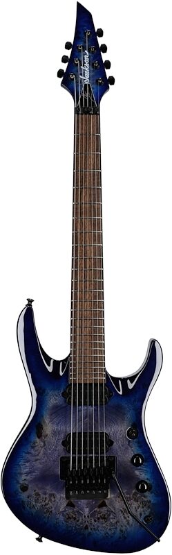 Jackson Pro Series Broderick Signature 7P Electric Guitar, Transparent Blue, USED, Blemished, Full Straight Front