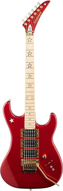 Kramer Jersey Star Electric Guitar, with Gold Floyd Rose, Candy Apple Red, Blemished, Full Straight Front