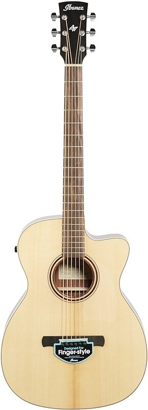 Ibanez Fingerstyle Series ACFS380 Acoustic-Electric Guitar (with Gig Bag), Open Pore Stain, Full Straight Front