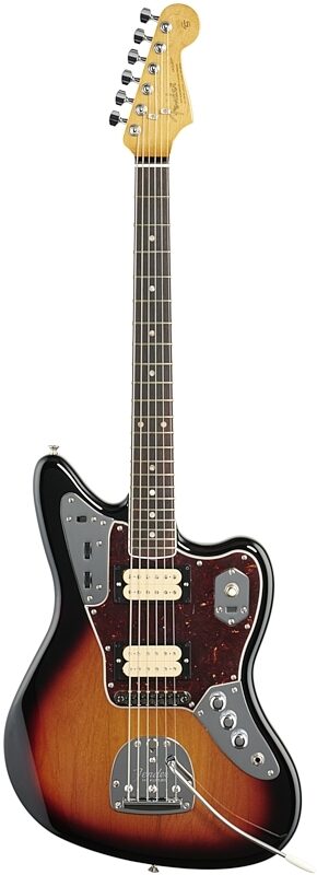 Fender Kurt Cobain Jaguar Electric Guitar, with Rosewood Fingerboard (with Case), 3-Color Sunburst, Full Straight Front
