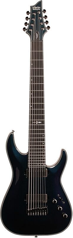 Schecter Hellraiser Hybrid C-8 Electric Guitar, 8-String, Ultra Violet, Full Straight Front