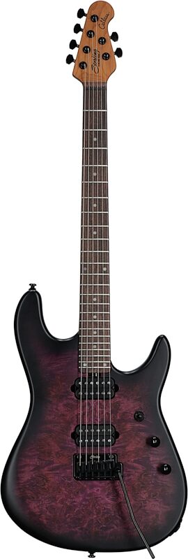 Sterling by Music Man Jason Richardson 6 Cutlass Electric Guitar (with Gig Bag), Cosmic Purple Burst, Full Straight Front
