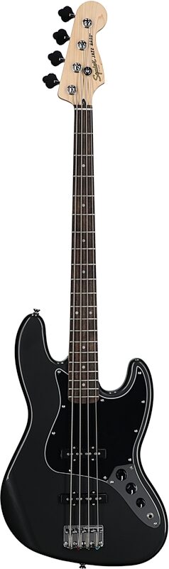 Squier Affinity Jazz Electric Bass, Laurel Fingerboard, Charcoal Frost Metallic, Full Straight Front