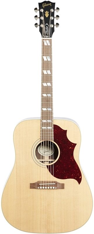 Gibson Hummingbird Studio Walnut Acoustic-Electric Guitar (with Case), Antique Natural, Full Straight Front