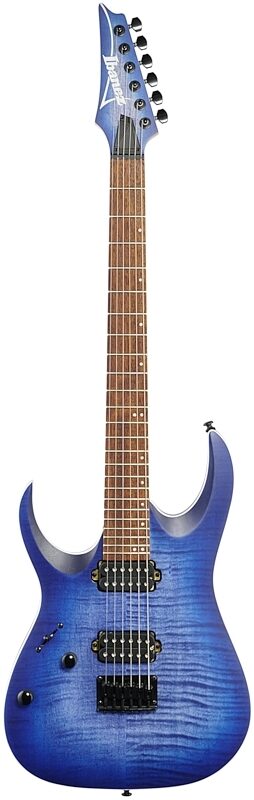 Ibanez RGA42FML Left-Handed Electric Guitar, Blue Lagoon Burst, Full Straight Front