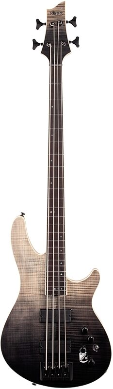 Schecter SLS Elite-4 Electric Bass, Black Fade Burst, Full Straight Front