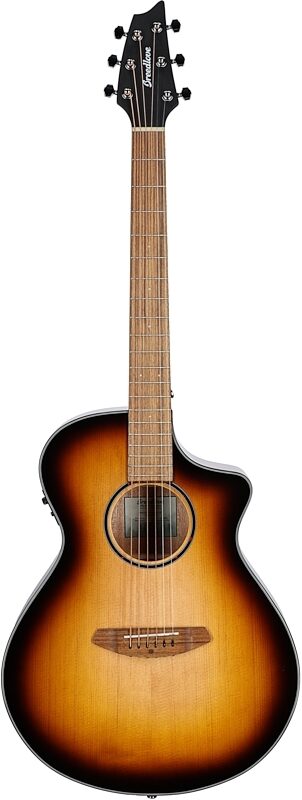 Breedlove ECO Discovery S Concert CE Acoustic-Electric Guitar, Edgeburst, Full Straight Front