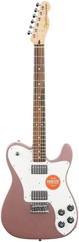 Squier Affinity Telecaster Deluxe Electric Guitar, Laurel Fingerboard, Burgundy Mist, Full Straight Front