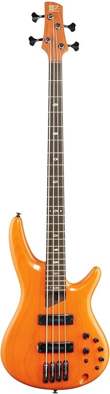 Ibanez SR4600 Prestige Electric Bass (with Case), Orange Solar Flare, Full Straight Front