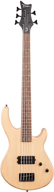 Dean Edge 1 Electric Bass, 5-String, Vintage Natural, Full Straight Front
