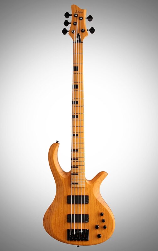 Schecter Session Riot 5 Electric Bass, Aged Natural Satin, Full Straight Front