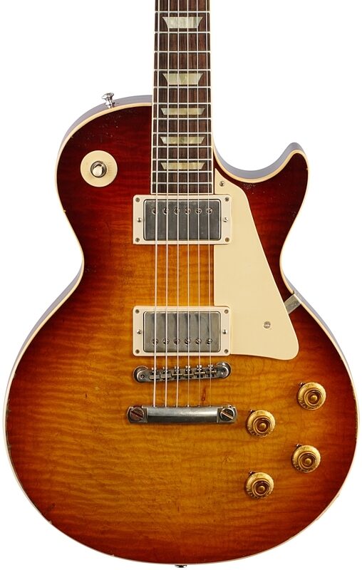 Gibson Custom 1959 Les Paul Murphy Lab Heavy Aged Electric Guitar (with Case), Slow Iced Tea Fade, Serial Number 911290, Body Straight Front