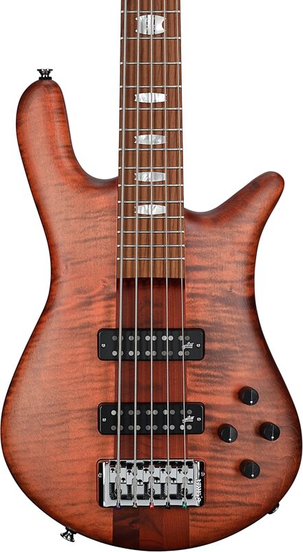 Spector Euro 5 RST Electric Bass, 5-String (with Gig Bag), Sienna Stain Matte, Serial Number 21NB18579, Body Straight Front