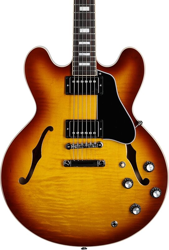 Gibson ES-335 Figured Electric Guitar (with Case), Iced Tea, Serial Number 212320504, Body Straight Front