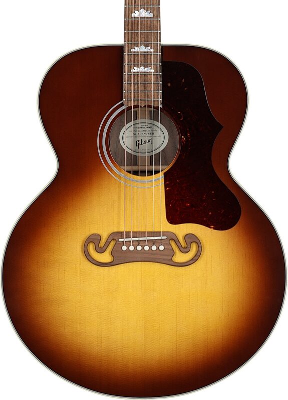 Gibson SJ-200 Studio Walnut Jumbo Acoustic-Electric Guitar (with Case), Walnut Burst, Serial Number 21322015, Body Straight Front