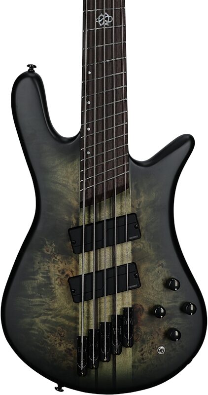 Spector NS Dimension Multi-Scale 5-String Bass Guitar (with Bag), Haunted Moss Matte, Serial Number 21W220037, Body Straight Front