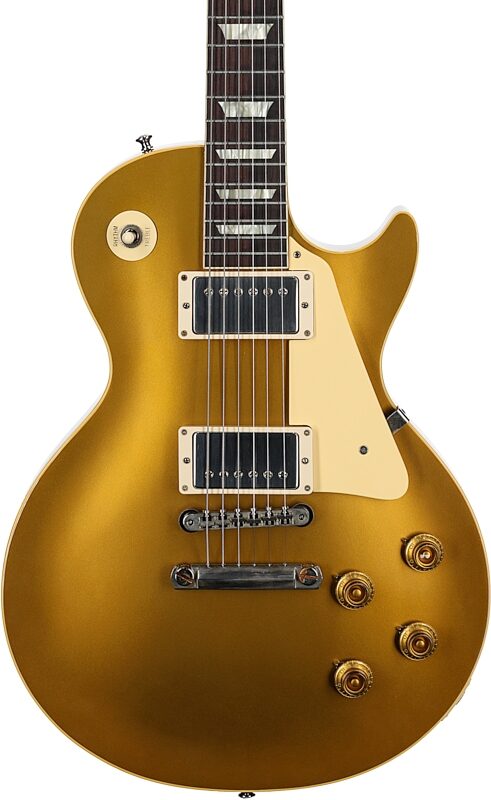 Gibson Custom 57 Les Paul Standard Goldtop VOS Electric Guitar (with Case), Gold Top, Serial Number 72871, Body Straight Front