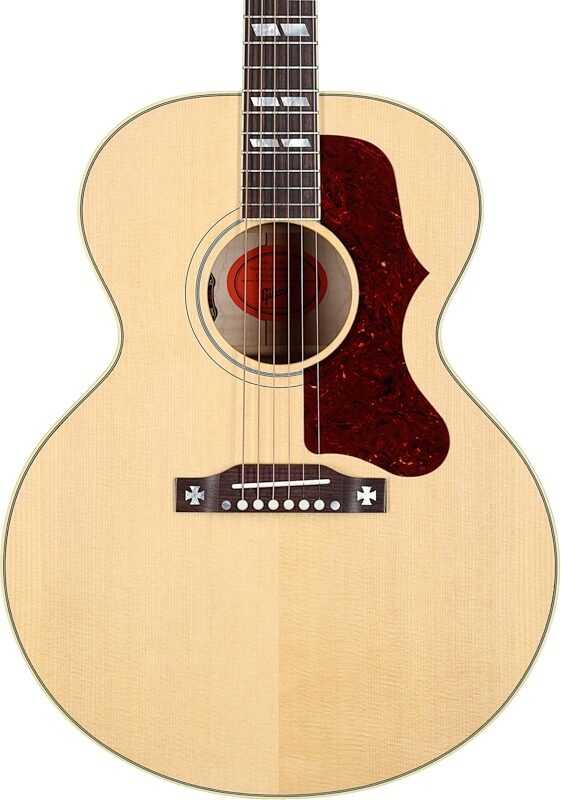 Gibson J-185 Original Acoustic-Electric Guitar (with Case), Antique Natural, Serial Number 21942064, Body Straight Front