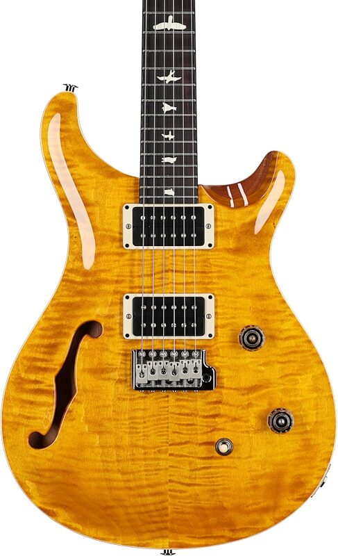 PRS Paul Reed Smith CE 24 Semi-Hollowbody Electric Guitar (with Gig Bag), Amber, Serial Number 0345928, Body Straight Front