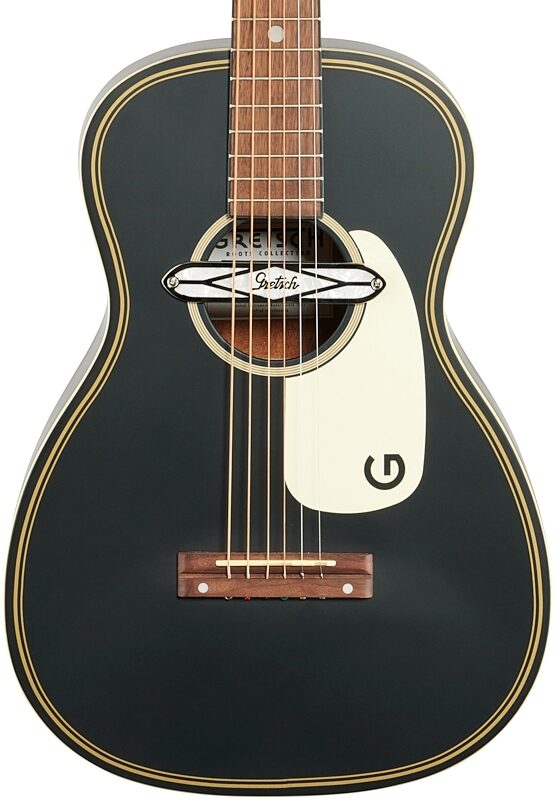 Gretsch G9520E Gin Rickey Acoustic-Electric Guitar, Smokestack Black, Body Straight Front
