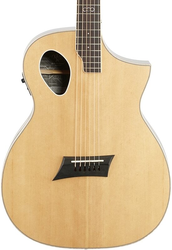 Michael Kelly Triad Port Acoustic-Electric Guitar, Natural, Body Straight Front