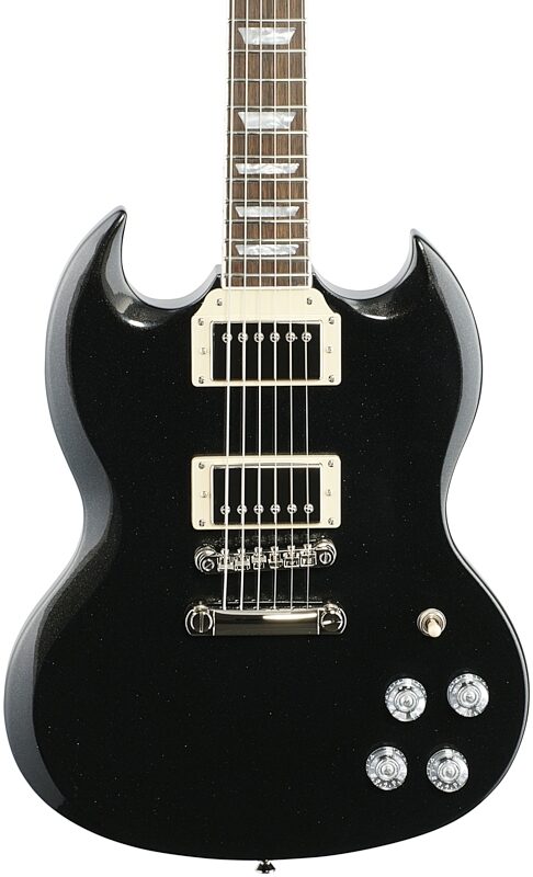 Epiphone SG Muse Electric Guitar, Jet Black Metallic, Body Straight Front