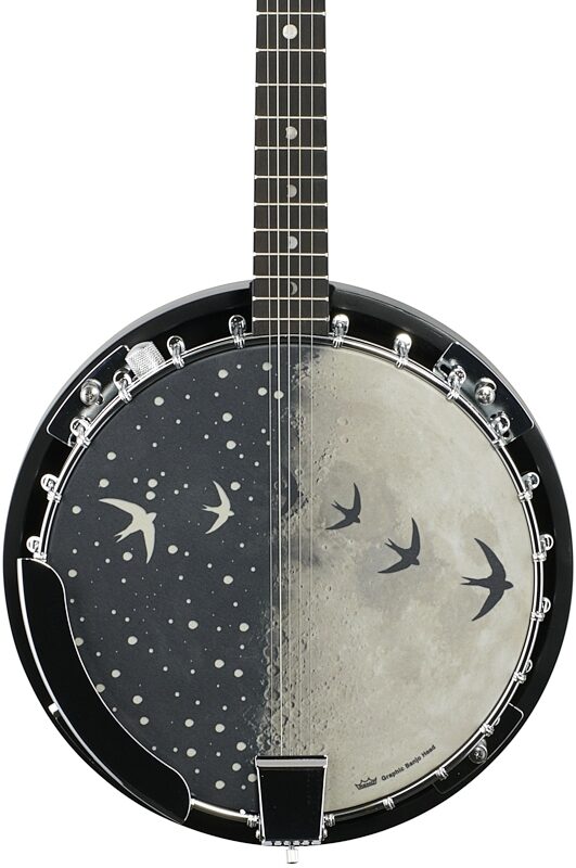 Luna Moonbird Acoustic-Electric Banjo, 5-String, New, Body Straight Front