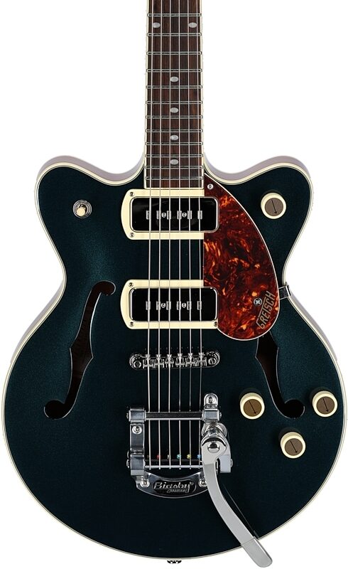 Gretsch G2655T P90 Streamliner Center Block Jr. with Bigsby Electric Guitar, Midnight Sapphire, Body Straight Front