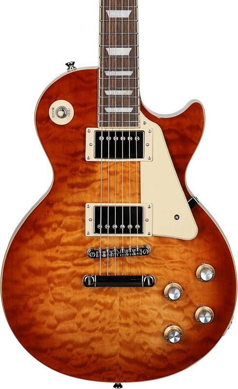 Epiphone Exclusive Les Paul Standard 60s Electric Guitar, Dark Honeyburst, Body Straight Front