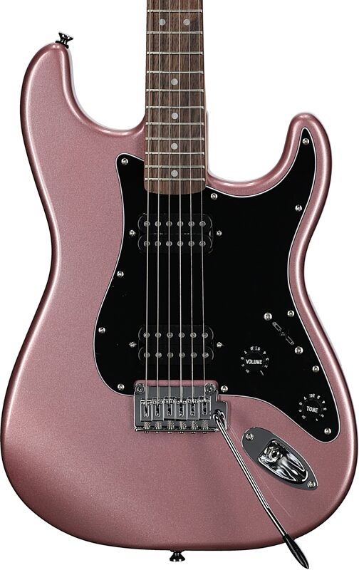 Squier Affinity Stratocaster HH Electric Guitar, Laurel Fingerboard, Burgundy Mist, Body Straight Front
