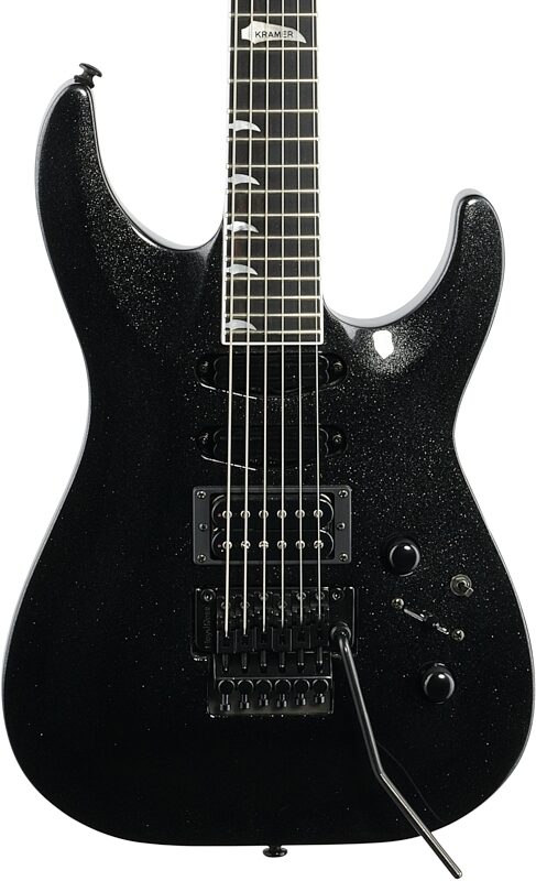 Kramer SM-1 Electric Guitar, with Black Floyd Rose, Maximum Steel, Blemished, Body Straight Front