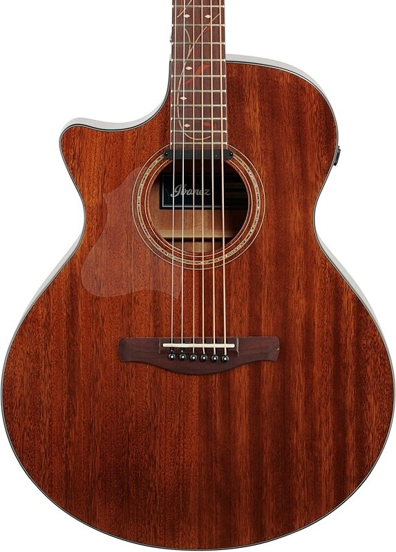 Ibanez AE295L Acoustic-Electric Guitar, Left-Handed, Natural Low Gloss, Body Straight Front