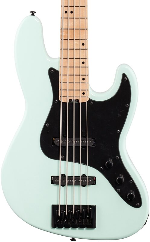 Schecter J5 Electric Bass, Seafoam Green, Body Straight Front