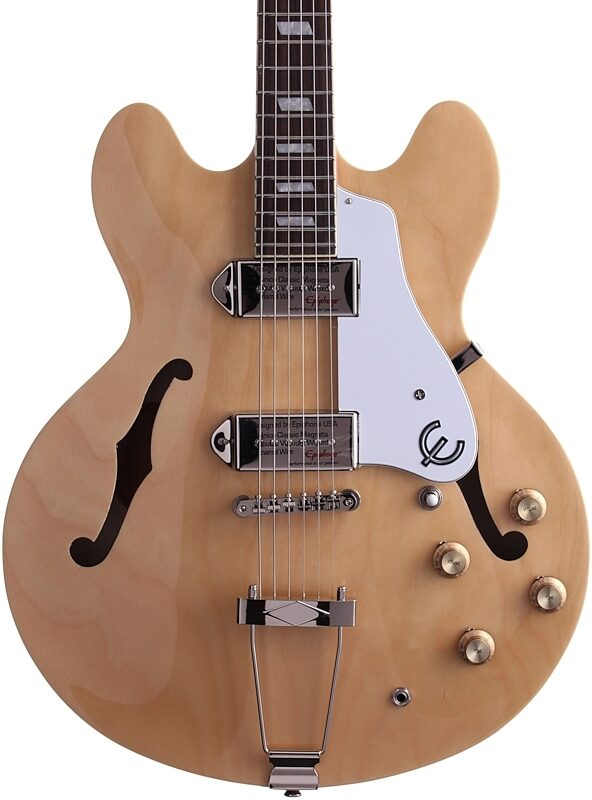 Epiphone Casino Electric Guitar, Natural, Body Straight Front