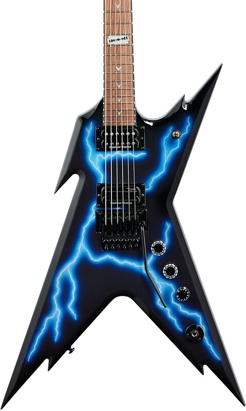 Dean Dimebag Razorback Electric Guitar (with Case), Lightning, Body Straight Front
