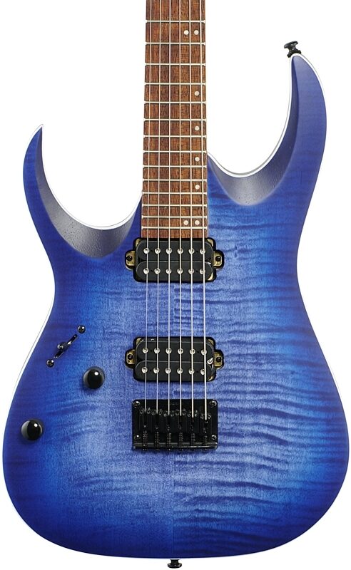 Ibanez RGA42FML Left-Handed Electric Guitar, Blue Lagoon Burst, Body Straight Front