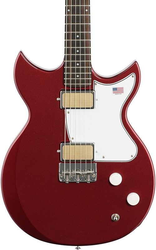 Harmony Rebel Electric Guitar (with Gig Bag), Burgundy, Body Straight Front