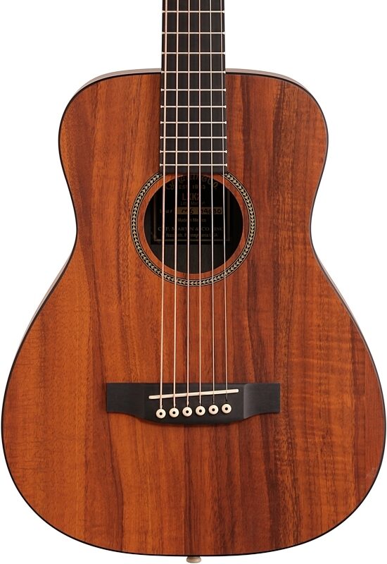 Martin LXK2 Little Martin X Series Koa Acoustic Guitar (with Gig Bag), Natural, Body Straight Front