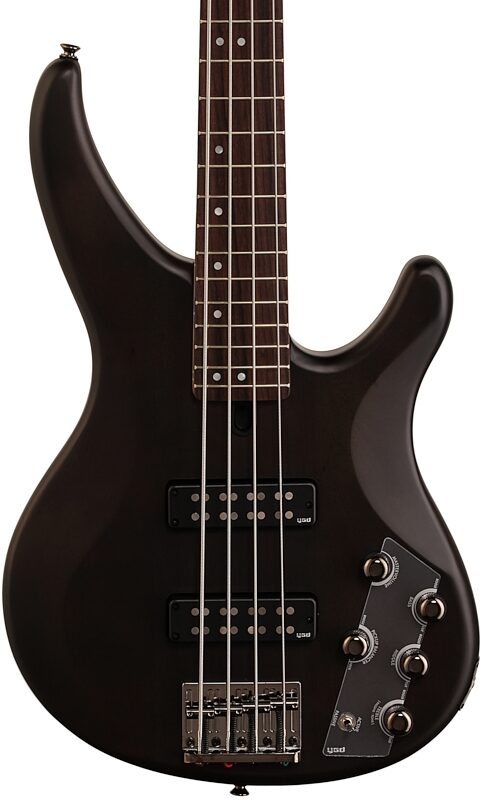 Yamaha TRBX504 Electric Bass, Transparent Black, Body Straight Front
