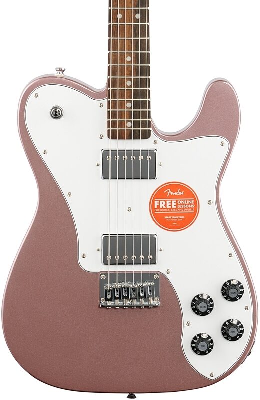 Squier Affinity Telecaster Deluxe Electric Guitar, Laurel Fingerboard, Burgundy Mist, Body Straight Front
