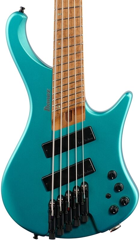 Ibanez EHB1005SMS Electric Bass, 5-String (with Gig Bag), Emerald Green, Body Straight Front